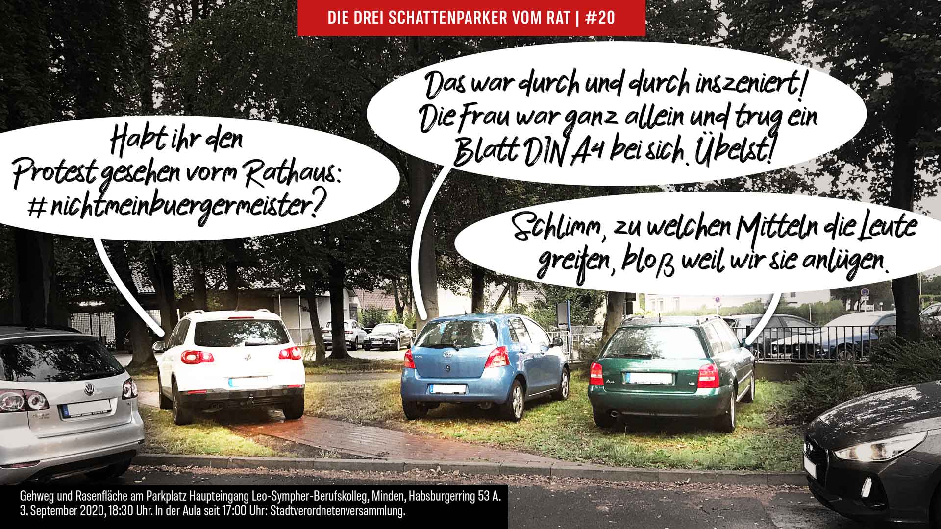 20-die-drei-schattenparker-vom-rat Drei Schattenparker vom Stadtrat und öffentlicher Protest